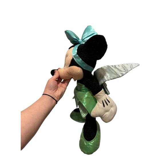 Disney Parks Minnie Mouse Tinkerbell 16” Stuffed Plush Doll Toy - Picture 2 of 8